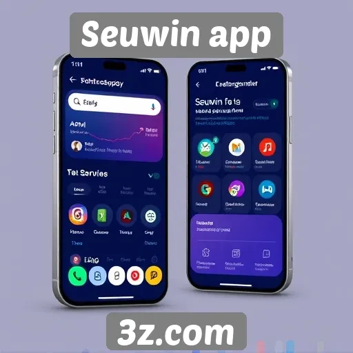 Interface do Seuwin app é intuitiva e moderna